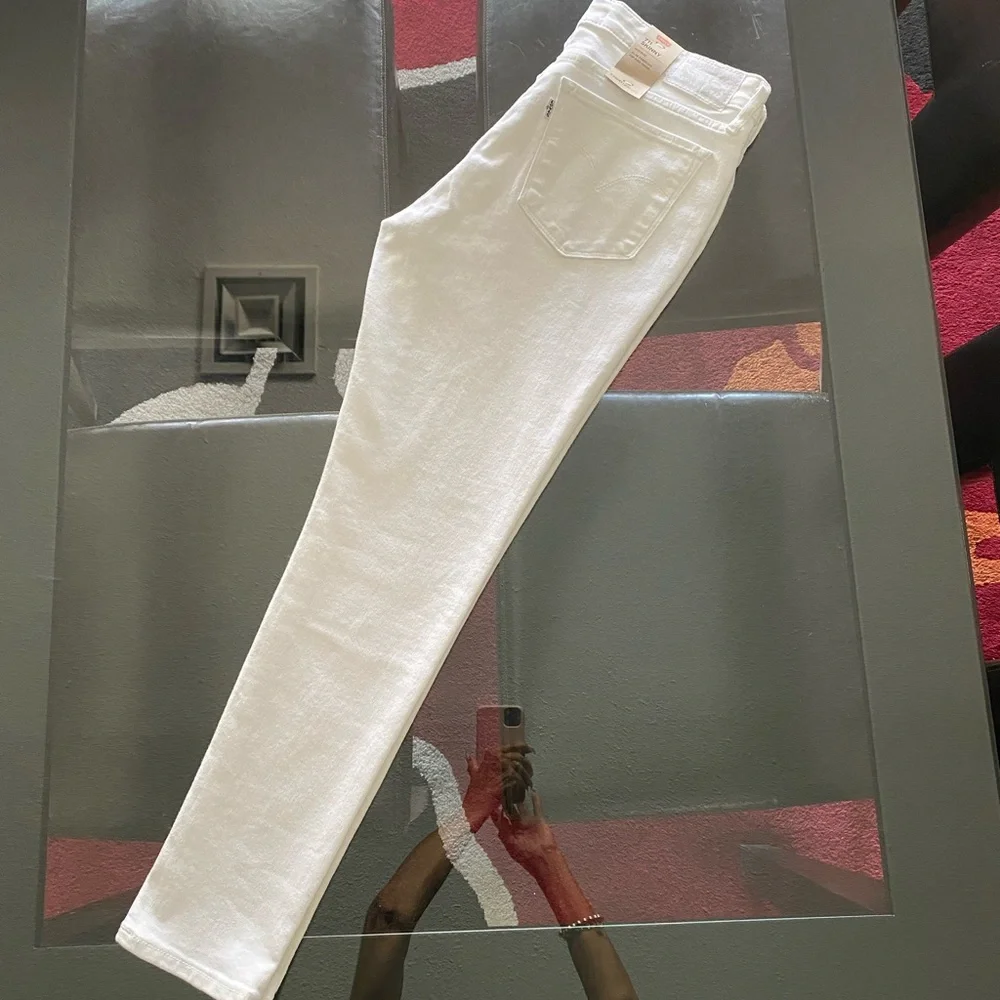 NWT Levi’s White Skinny Cropped Jeans. Size 29/8 - Picture 7 of 10